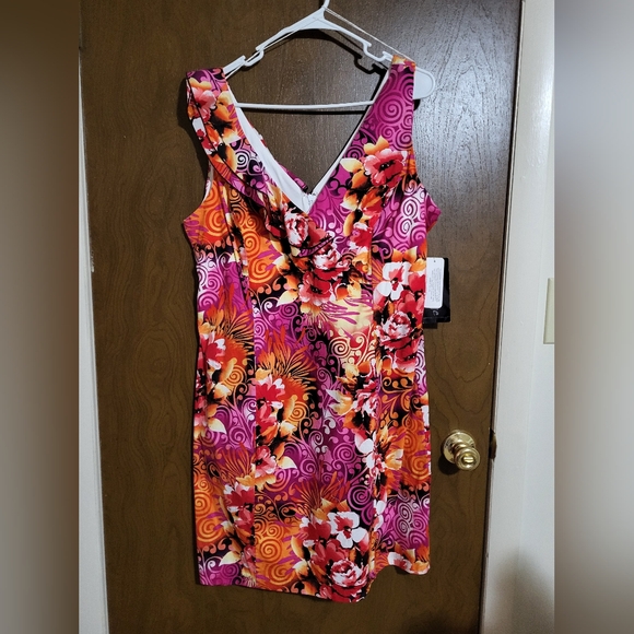 Blu Sage Multicolor Floral Dress - Picture 1 of 10